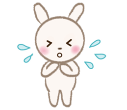 little white rabbit sticker #10668424