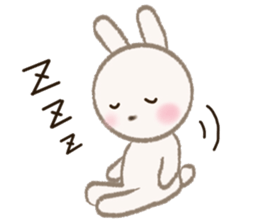 little white rabbit sticker #10668425