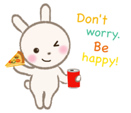 little white rabbit sticker #10668429