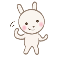 little white rabbit sticker #10668430