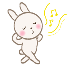 little white rabbit sticker #10668433