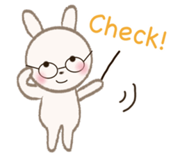 little white rabbit sticker #10668434