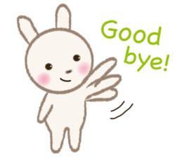 little white rabbit sticker #10668435