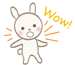 little white rabbit sticker #10668437