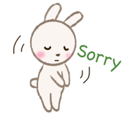 little white rabbit sticker #10668438