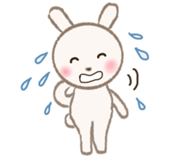 little white rabbit sticker #10668439