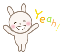 little white rabbit sticker #10668440