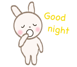 little white rabbit sticker #10668445