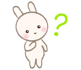 little white rabbit sticker #10668446