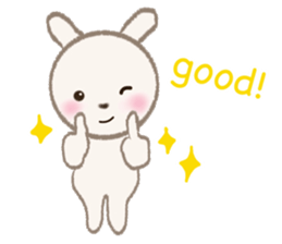 little white rabbit sticker #10668447