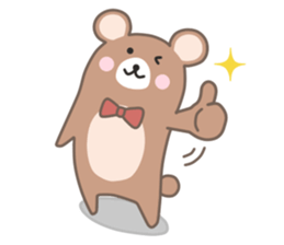 Mr. pleasant bear sticker #10668848