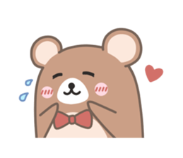 Mr. pleasant bear sticker #10668854