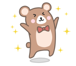 Mr. pleasant bear sticker #10668863