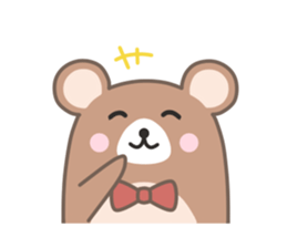 Mr. pleasant bear sticker #10668878