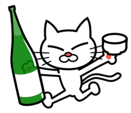 Drunken Cat sticker #10670248