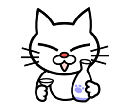 Drunken Cat sticker #10670250