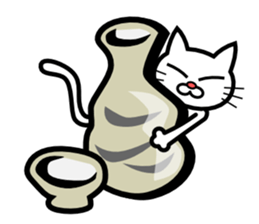 Drunken Cat sticker #10670251