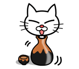 Drunken Cat sticker #10670252