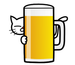 Drunken Cat sticker #10670256