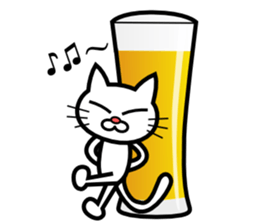 Drunken Cat sticker #10670258