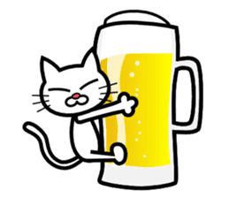 Drunken Cat sticker #10670259