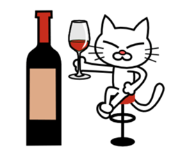 Drunken Cat sticker #10670261
