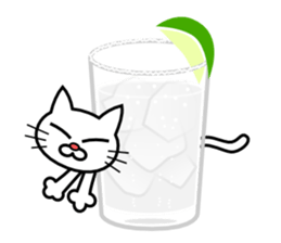 Drunken Cat sticker #10670266