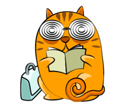 Working_Cat sticker #10671016