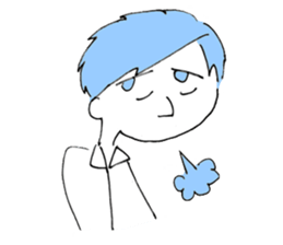 Noguchi and Oshima Boys sticker #10671392