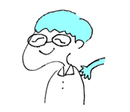 Noguchi and Oshima Boys sticker #10671405