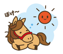 Cute horses and their friends sticker #10671424