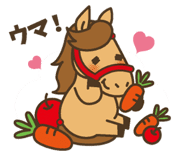 Cute horses and their friends sticker #10671429