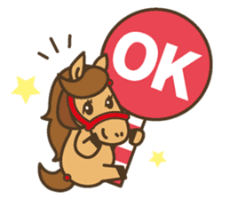 Cute horses and their friends sticker #10671433