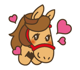 Cute horses and their friends sticker #10671446
