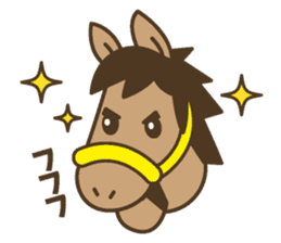 Cute horses and their friends sticker #10671447