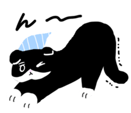 Zucco's white and black cat Sticker sticker #10671866