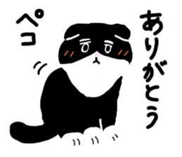 Zucco's white and black cat Sticker sticker #10671868