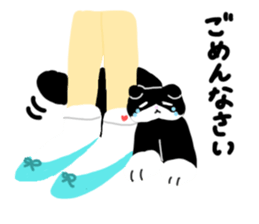 Zucco's white and black cat Sticker sticker #10671869