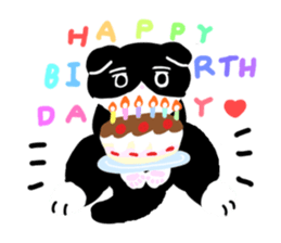 Zucco's white and black cat Sticker sticker #10671887