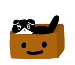 Zucco's white and black cat Sticker sticker #10671898