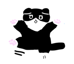 Zucco's white and black cat Sticker sticker #10671902