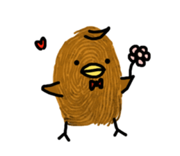 Fingerprint Chick sticker #10672548