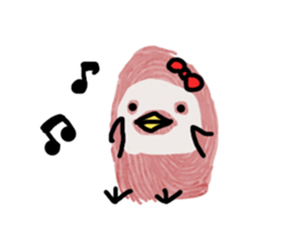 Fingerprint Chick sticker #10672555