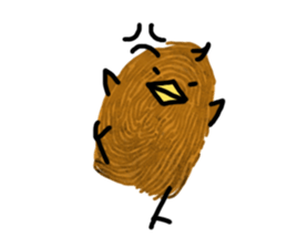 Fingerprint Chick sticker #10672558