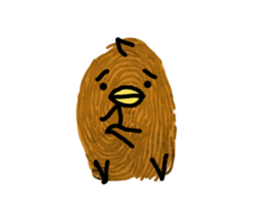 Fingerprint Chick sticker #10672561