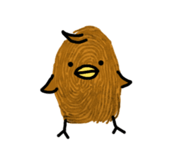 Fingerprint Chick sticker #10672563