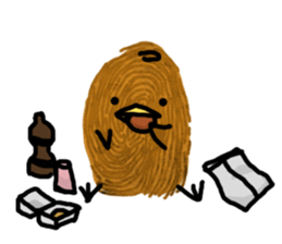 Fingerprint Chick sticker #10672572