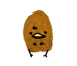 Fingerprint Chick sticker #10672577