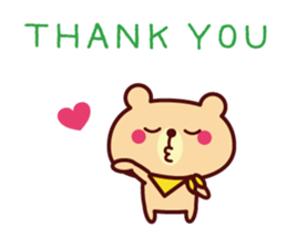 Nice to meet you ! Scarf Bear sticker #10672917