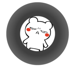 I'm not angry (bear talk). sticker #10673143